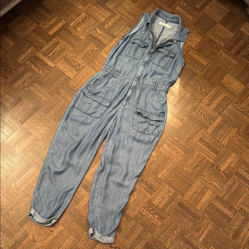 Abercrombie & Fitch Light Blue Denim jumpsuit size S